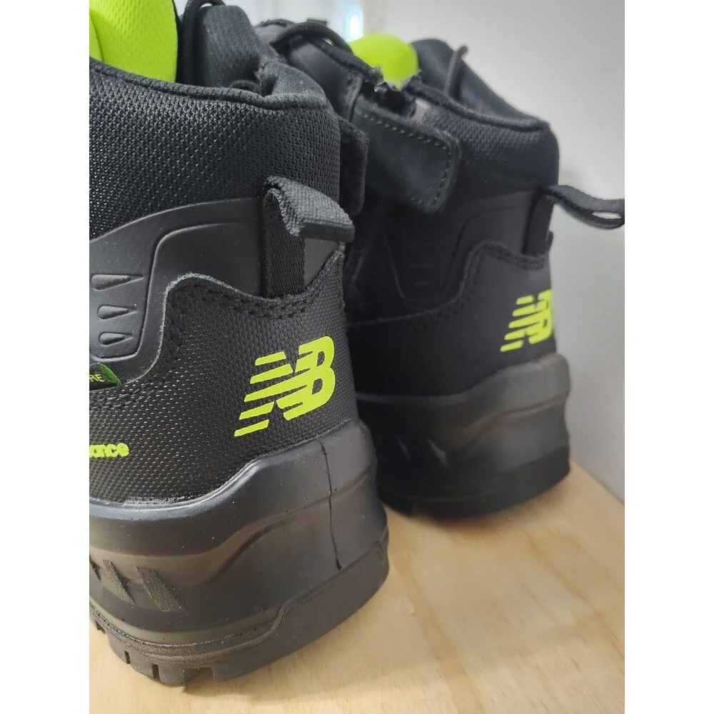 New Balance Calibre Men's Composite Toe Side Zip Boots, Black Size 12 EU 46.5